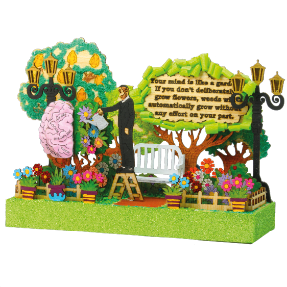 Mind Garden 3D Craft: A Jewish-Themed DIY for Self-Reflection and Growth