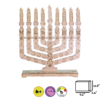 Menorah with Shevutim: A DIY Hanukkah Craft for Kids