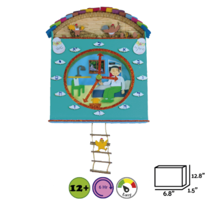 Alef Bais Clock DIY Craft Kit for Kids