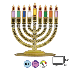 The Golden Menorah: A DIY Hanukkah Craft for Kids