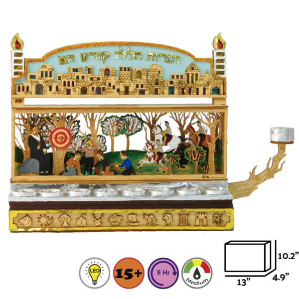 7451-02 Menorah in the Woods: Hanukkah DIY Miniature Display Kit