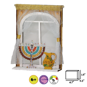 The Menorah in the Window - DIY Chanukkah Craft Kit for Kids