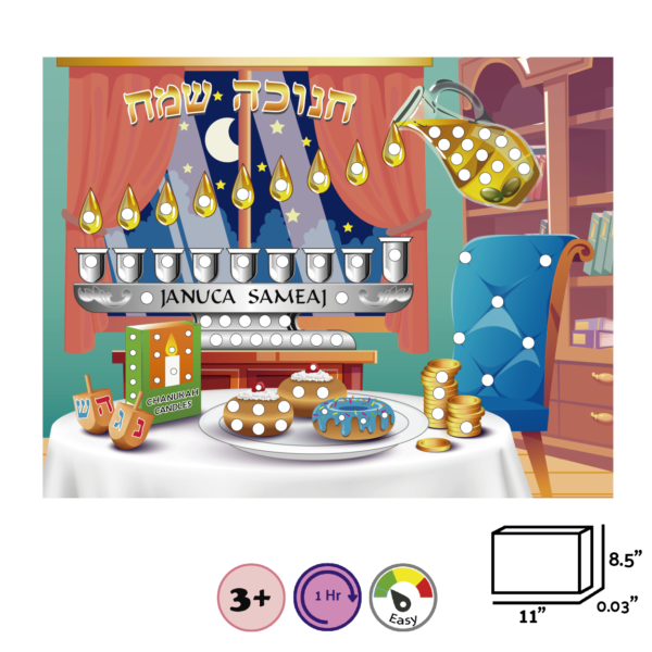 Diamonds Glue Chanukkah - DIY Craft Kit for Kids