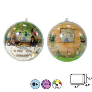 The Acrylic Sukkah Ball - A DIY Sukkot Ornament for Kids -