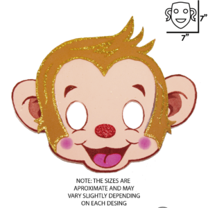 Monkey Masks for Kids - Purim Fun