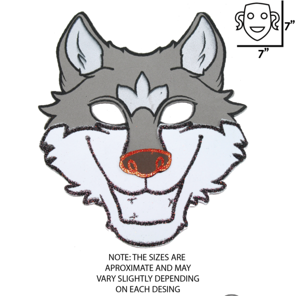 9123_Mesa de trabajo 1 Wolf Masks for Kids Purim Fun
