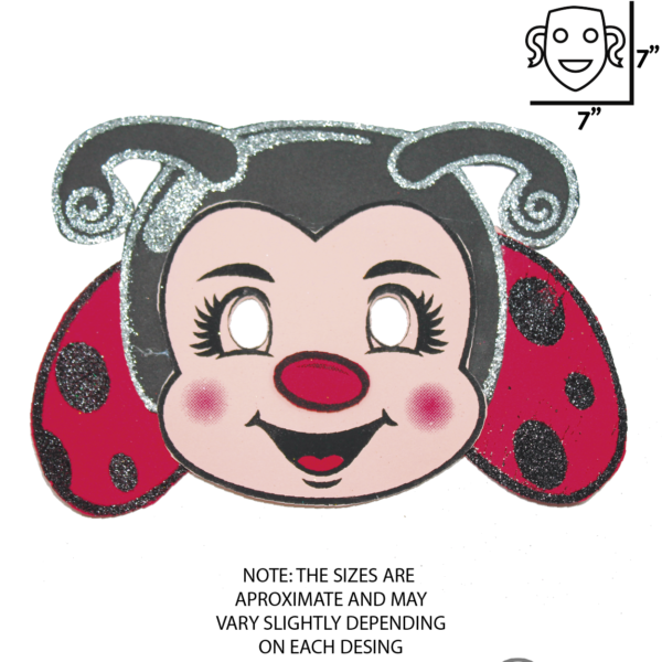 9126_Mesa de trabajo 1 Ladybug Masks for Kids - Purim Fun