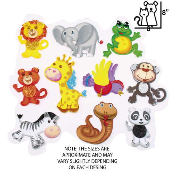 9174-02 Jungle Adventures: DIY Foam Jungle Animals for Kids Playful Craft Set