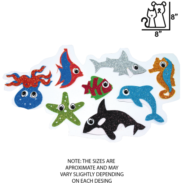 Sea Creatures Foam Shapes for Kids   Fun & Creative DIY Craft Set
