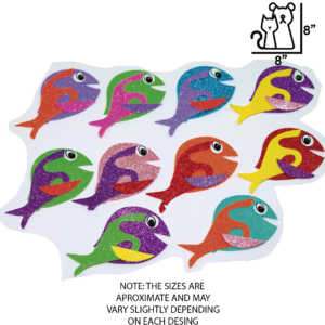 Colorful Fish Foam Shapes for Kids   Fun & Creative DIY Craft Set