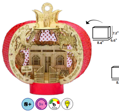 The Rimon Sukkah Ornament - A DIY Sukkot Decoration for Kids -
