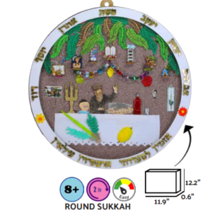 DIY Round Sukkah Ornament – A Beautiful Jewish Craft for Kids (Ages 8+) -