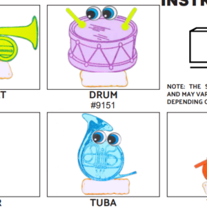 Musical Magic: DIY Foam Musical Instruments for Kids – Colorful Craft Set -