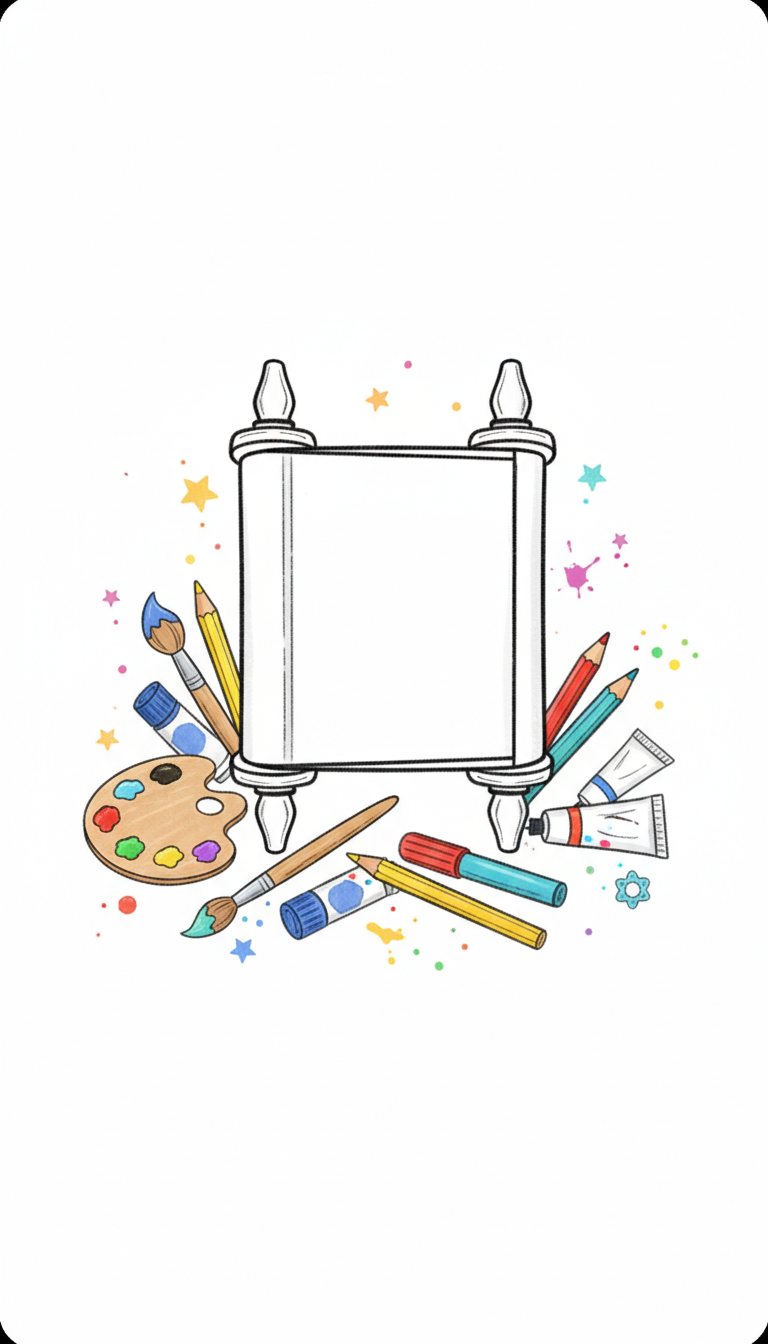Meshenechnes Coloring Challenge: A Jewish-Themed DIY Coloring Sheet for Kids